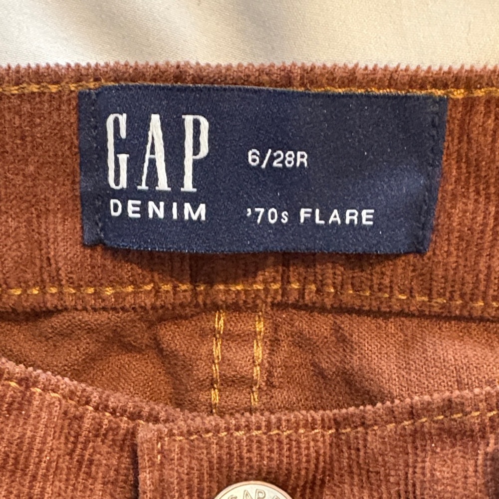 GAP Brown Corduroy Flare Pants - Picture 2 of 6